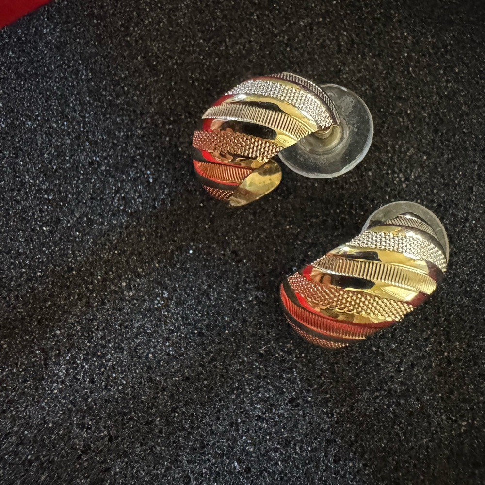 Elegant Gold and Silver Earrings